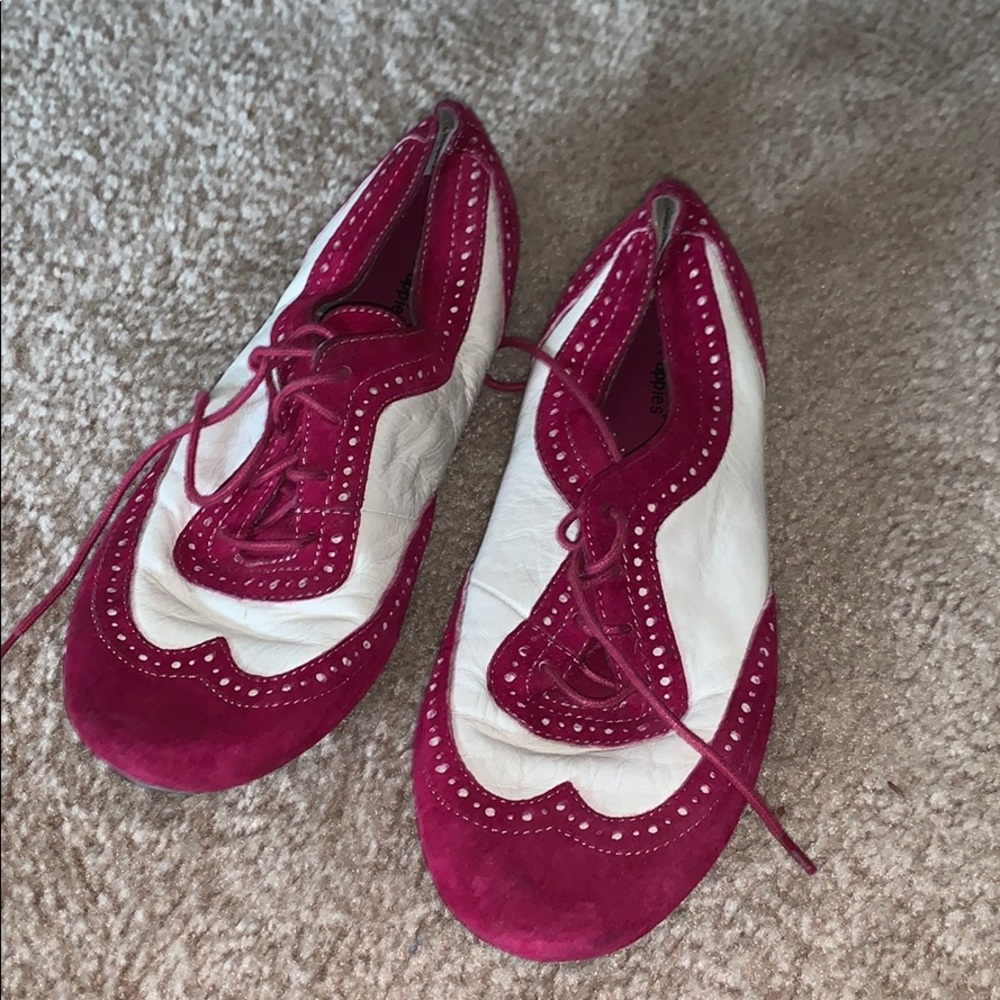 Hush Puppies Oxford style leather and suede shoes